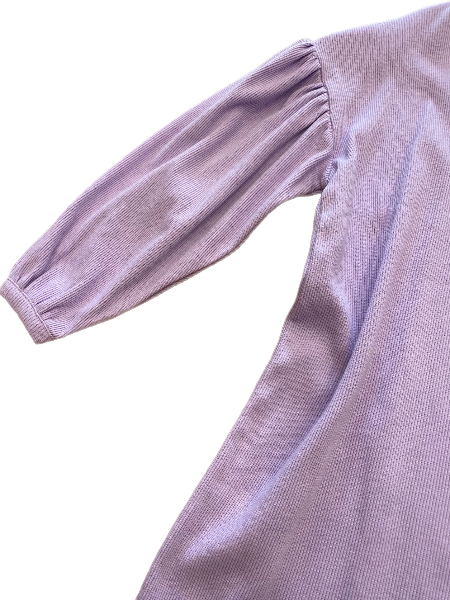 Lavender Puff Sleeve Tee shirt Dress (Size 5 years)