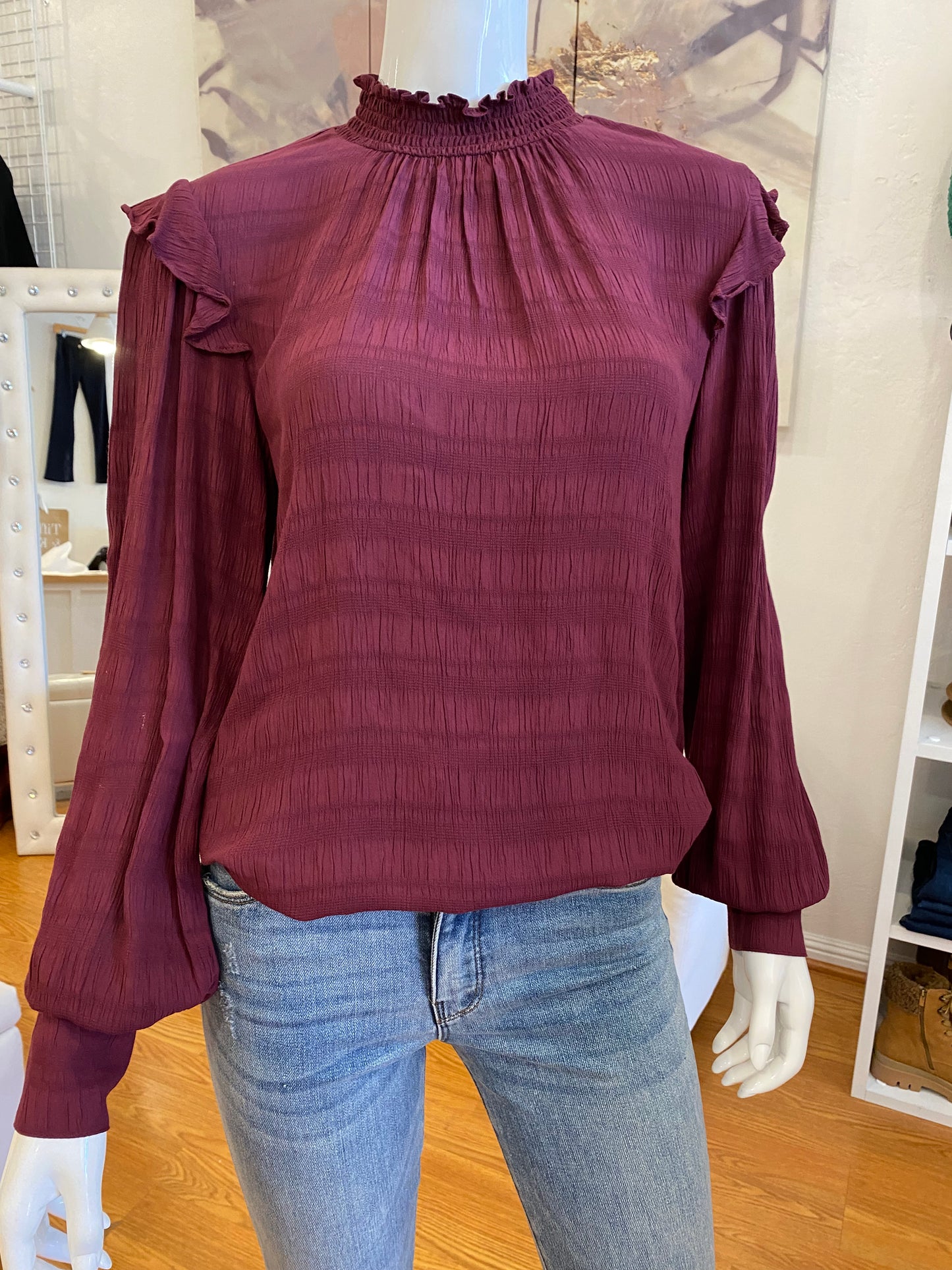 Romance Popover Blouse - Sizes XS and Small
